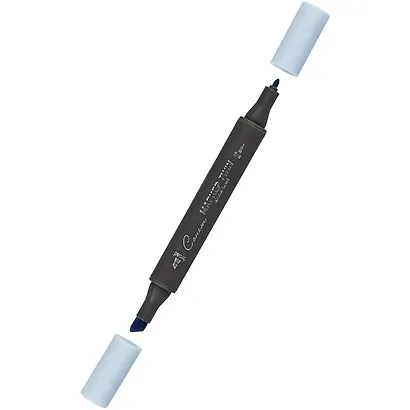 Маркер художественный "Сонет" васильковый, двухсторон., тонк. и широк.долото, Сонет - фото 2