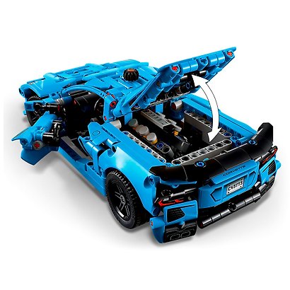 LEGO Technic: Шевроле Корвет Стингрей синий, 732 детали (42217) - фото 9