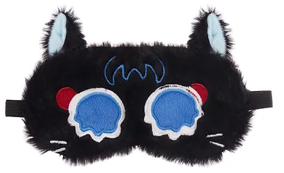 Маска для сна «Котик Аниме плачет», черная, плюш, Lafilaf - фото 2