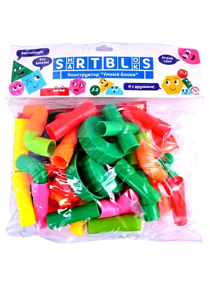 Конструктор пластиковый  (300гр) (ТС-05) (пакет, хедер) - фото 2