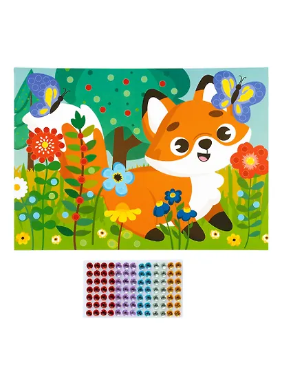Набор для творчества. Рисунок из страз "Лисёнок" - фото 3