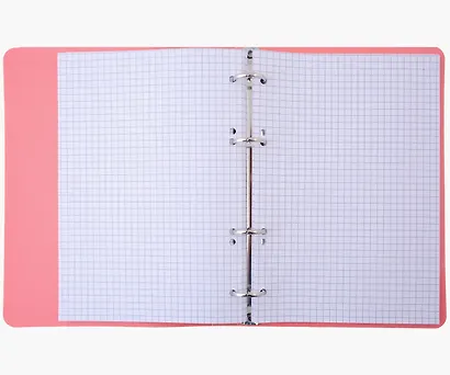 Тетрадь на кольцах в клетку Listoff, "Коралловая тетрадь", 80 листов - фото 2