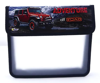 Папка для тетрадей А5 "Внедорожник красный" липучка, Оникс - фото 1