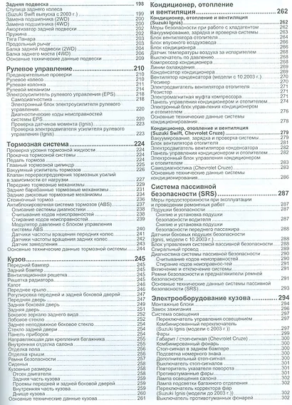 Сузуки Свифт / Игнис, Шевроле Круз. устройство техническое обслуживание и ремонт - фото 4