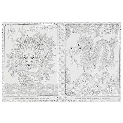 Арт-раскраска. Драконы - фото 2