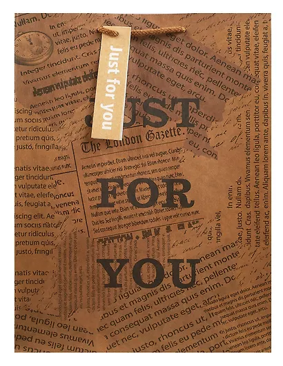 Пакет А3 46*33*10 "Newspaper" нейтр., бум.мат.ламинат - фото 1