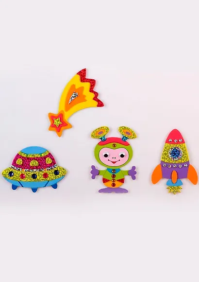 Аппликация Игрушки на магнитах Ракеты и кометы 3359 - фото 6