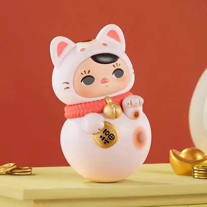 Фигурка коллекционная Pop Mart Pucky Roly-Poly Kitty Series в ассортименте, в непрозрачной Сюрприз-коробке 8х6х6 (67999) - фото 6