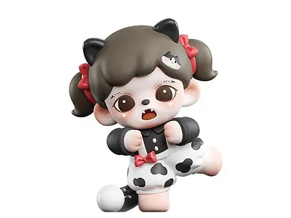 Коллекционная фигурка Кошачье личико, серии Зора TNT Space, высота 8.5см, Blind Box, 12-T3012-7 - фото 4