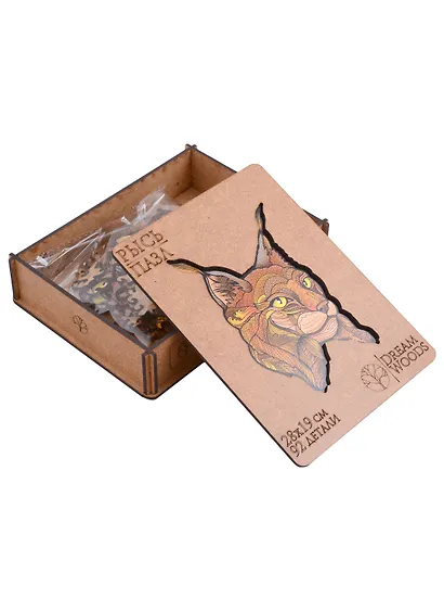 Пазл фигурный "Рысь". 92 детали - фото 2