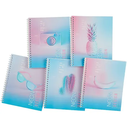 Тетрадь в клетку Unnika, "Неоновое сияние", 96 листов, в ассортименте - фото 7