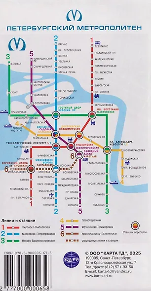 Карта центра города "Санкт-Петербург" (1:14 тыс.) - фото 2