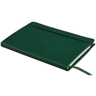 Книга для записей А5 96л тчк. "Joy Book. Еловый лес" иск.кожа, тв.переплет, ляссе, резинка, инд.уп. - фото 2