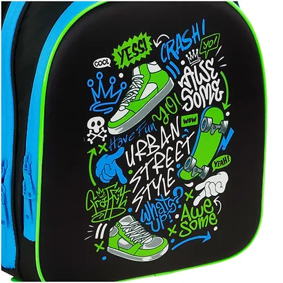 Ранец "Crash" 2 отделения, 35*29*12 см, 2 кармана, анатомическая спинка - фото 6