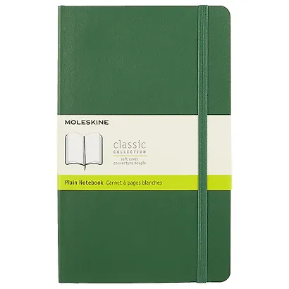 Записная книжка Moleskin Classic Soft Large, зелёная, 96 листов, А5 - фото 1