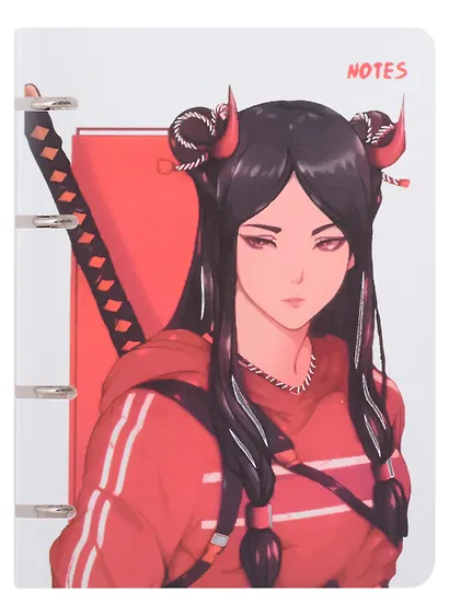 Тетрадь на кольцах в клетку Listoff, Power time, 100 листов - фото 1