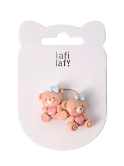 Набор резиночек Мишки (2шт) (пластик) (2,5см) (12-03907-B7) (Lafilaf) - фото 5