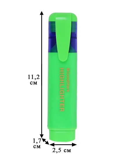 Текстовыделитель GoodMark, зеленый 1-5 мм - фото 5