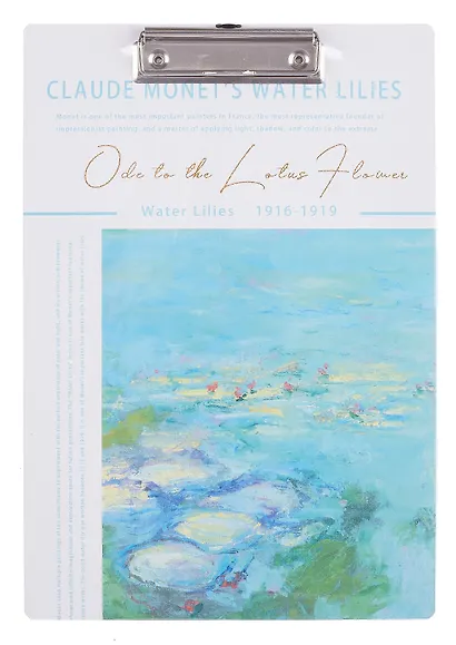Планшет А4 "Claude Monet. Water lilies", ассорти - фото 1