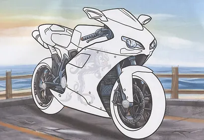 Мотоциклы (с наклейками) - фото 3