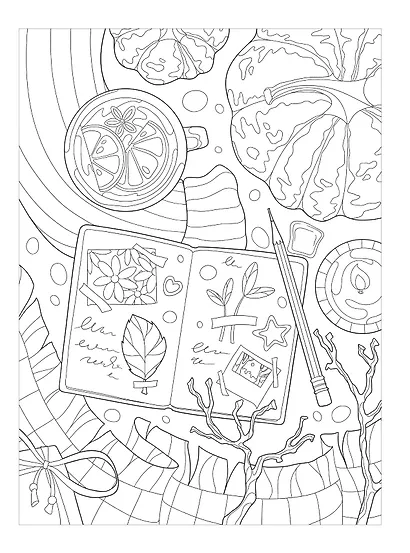 Раскраска хюгге. Добавь красок счастливым моментам - фото 11