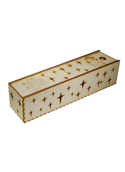 Коробка для новогодних шаров с Елочкой (151937-К) (402х86х90мм) (игрушка из дерева) (упаковка) - фото 1