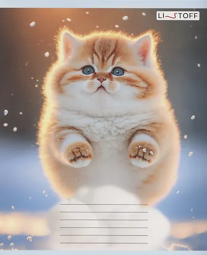 Тетрадь в косую линейку Listoff, "Котята", 12 листов - фото 2