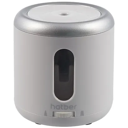 Точилка электрическая 1 отверстие, круглая, белая, пластик - фото 1