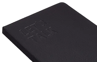 Книга для записей А5 80л лин. "Let's talk", черная, ткан.обл., Schiller - фото 3