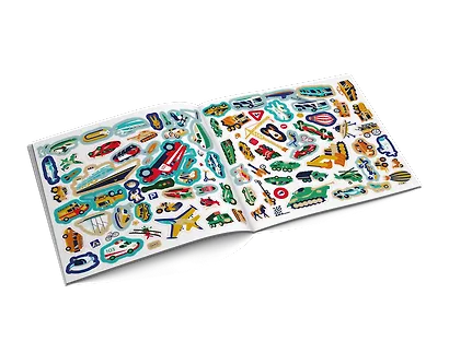 Транспорт. 100 многоразовых наклеек - фото 3