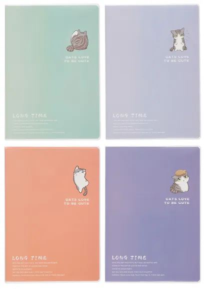 Тетрадь в клетку "Котики", 64 листа, в ассортименте - фото 1