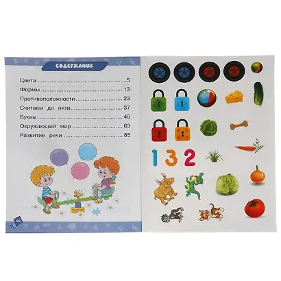 Годовой курс 3 в 1. Тесты, прописи, наклейки. 2-3 года - фото 2