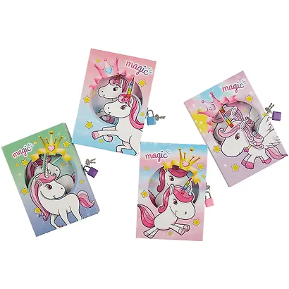 Записная книжка «Unicorn» А6+, 50 листов, с замочком, в ассортименте - фото 8