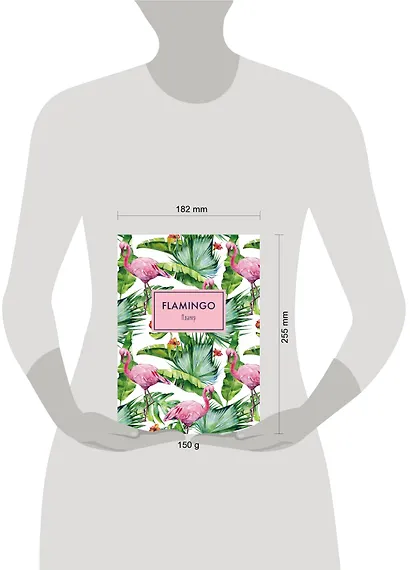 Блокнот-планер «Mindfulness. Фламинго», 36 листов, зелёная обложка - фото 3