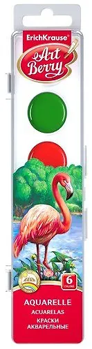 Краски 6 цветов акварельные ArtBerry®/Артберри® с УФ защитой яркости - фото 1