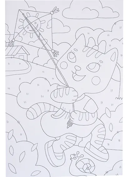 МАКСИ-РАСКРАСКА. ЛЮБИМЫЕ КОТИКИ - фото 3