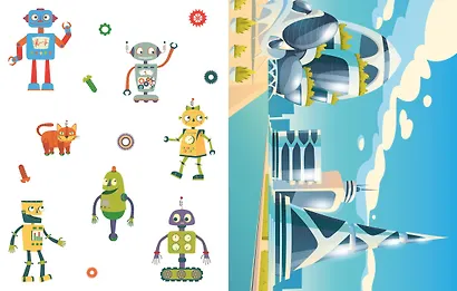 Объёмные игрушки из бумаги. Роботы - фото 5