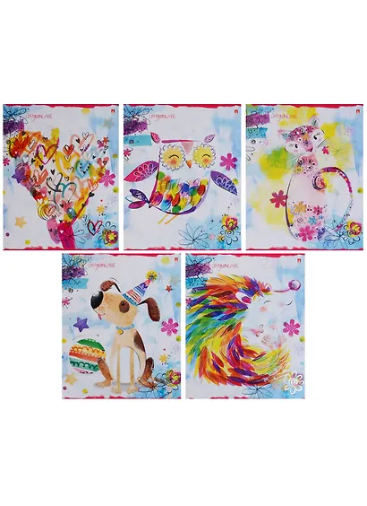 Тетрадь в клетку Альт, "Радуга", 48 листов, в ассортименте - фото 2