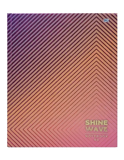 Книга для записей А5 80 листов клетка "Shine Wave" - фото 1