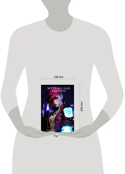 Книга для записей А5 64л лин. "We've all had bad days" - фото 7