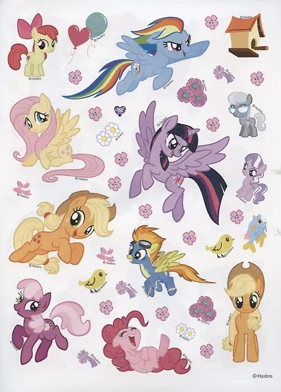 Развивающая книжка с многоразовыми наклейками "Мой маленький пони. В гости к друзьям" - фото 3