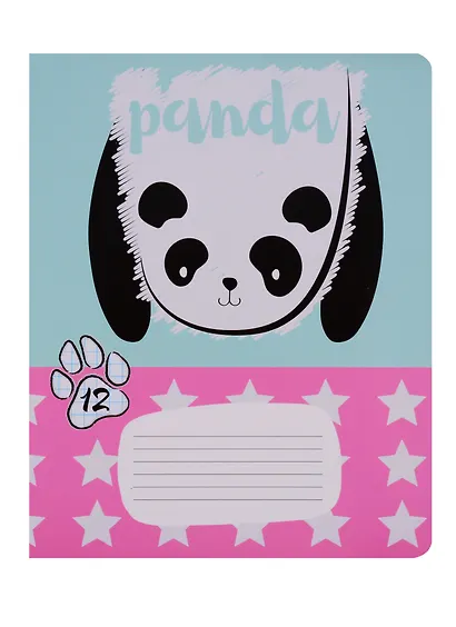 Тетрадь в клетку Academy Style, "Потягушки (зверята)", 12 листов, в ассортименте - фото 1