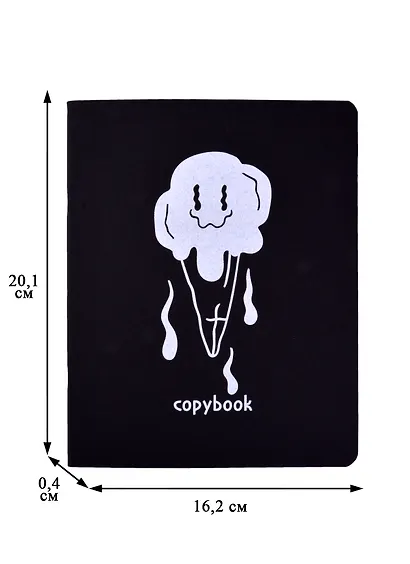 Тетрадь в клетку Listoff, "Total Black. Idea", 48 листов, в ассортименте - фото 2