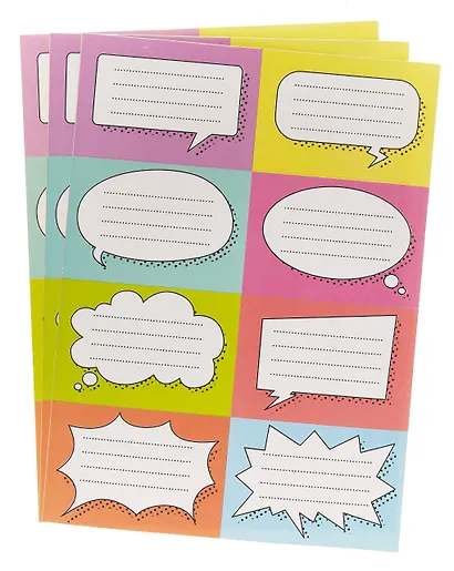 Наклейки для тетрадей 24 штуки "Баблы" - фото 2