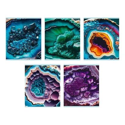 Тетрадь в клетку Listoff, "Самоцветы", 48 листов, в ассортименте - фото 1