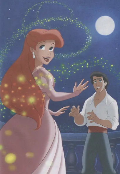 Ариэль и летний звездопад. Аврора и крошка зайчонок. Принцессы Disney - фото 3