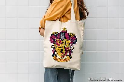 Сумка. Гриффиндор (белая, 38х43 см, длина ручек 58 см) - фото 8