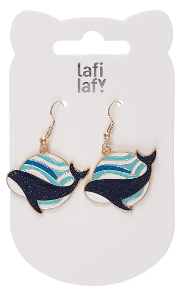 Сережки Киты (2шт) (металл) (12-48782-202405-AC1) (Lafilaf) - фото 2