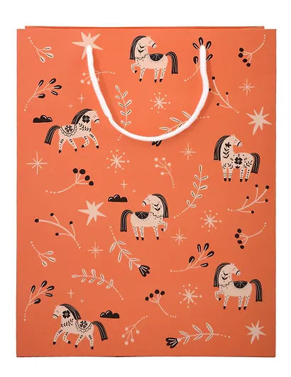 Пакет А4 32*25 "Lucky"красный, НГ, бум.мат.ламинат - фото 1