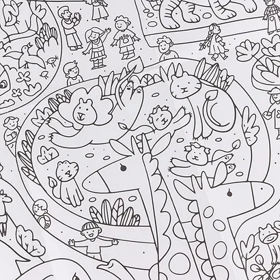 Зоопарк. Раскраска-плакат - фото 12